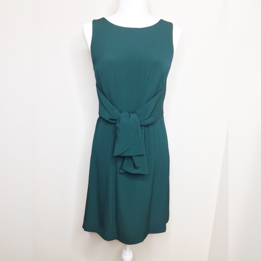 Jack Rogers Green Dress Front Tie Sleeveless Sz 4